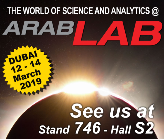 See us @ Arab-Lab 2019  Stand #746